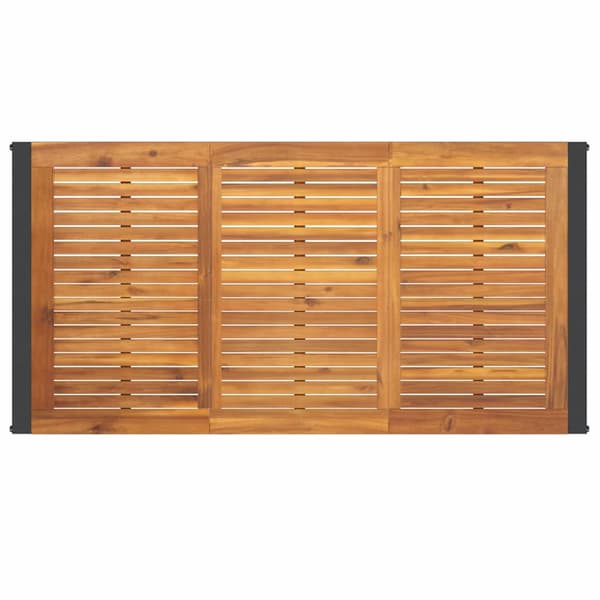 Trädgårdsmöbelset 5 pcs Grå och Brun konstrotting