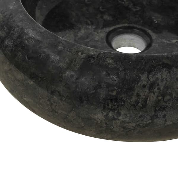 Handfat 40x12 cm marmor svart
