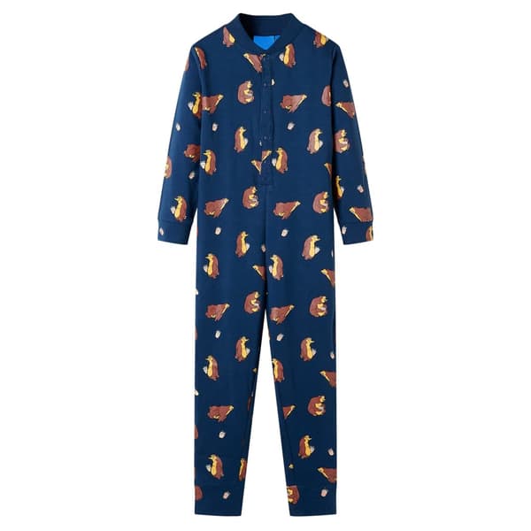 Pyjamas för barn jeansblå 104