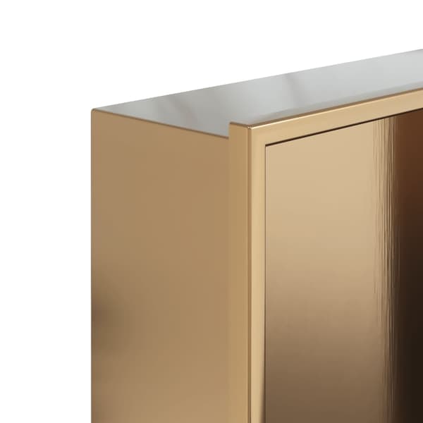 Duschnisch borstad guld 32x62x9 cm rostfritt stål