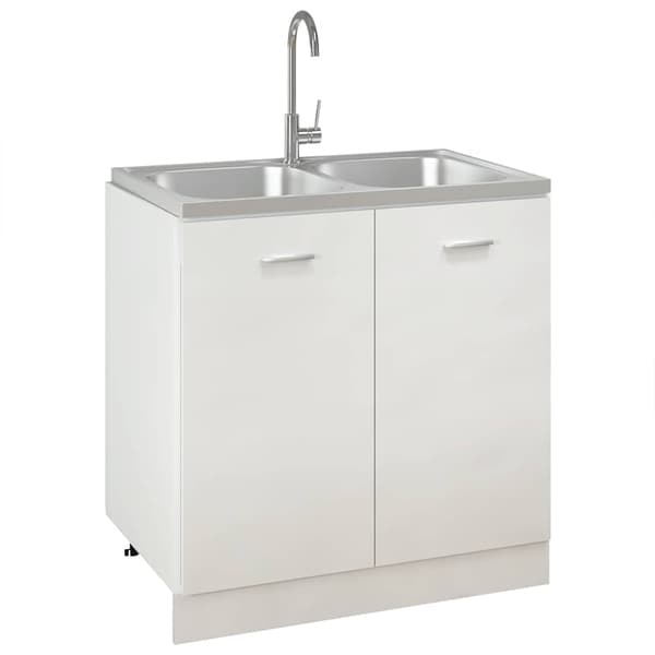 Dubbla diskhoar silver 800x500x155 mm rostfritt stål