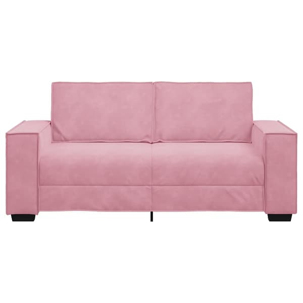 Soffa 2-sits rosa 180x78x84 cm sammet