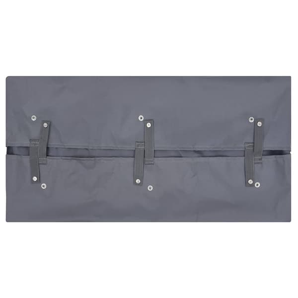 Innerfoder till trädgårdsvagn mörkgrå 81x41x40 cm tyg