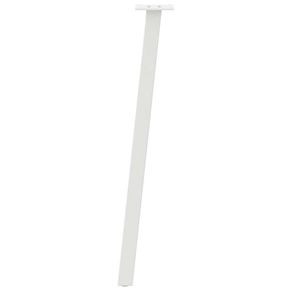 Konsolbordsben 4 st vita 72 cm stål
