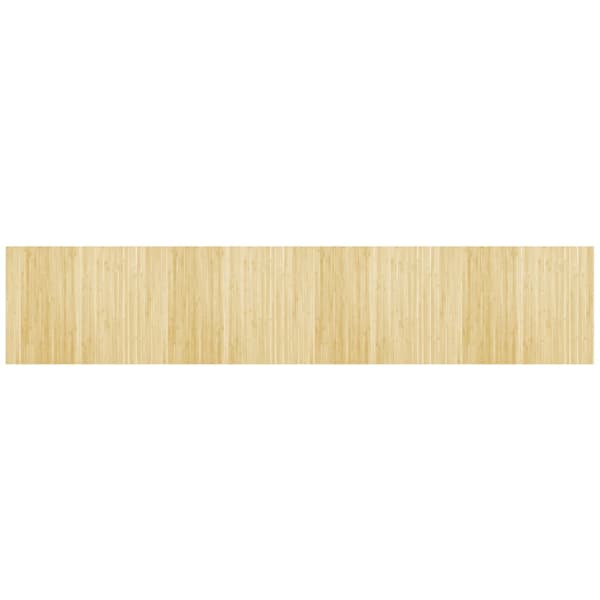 Matta rektangulär ljus naturlig 80x400 cm bambu
