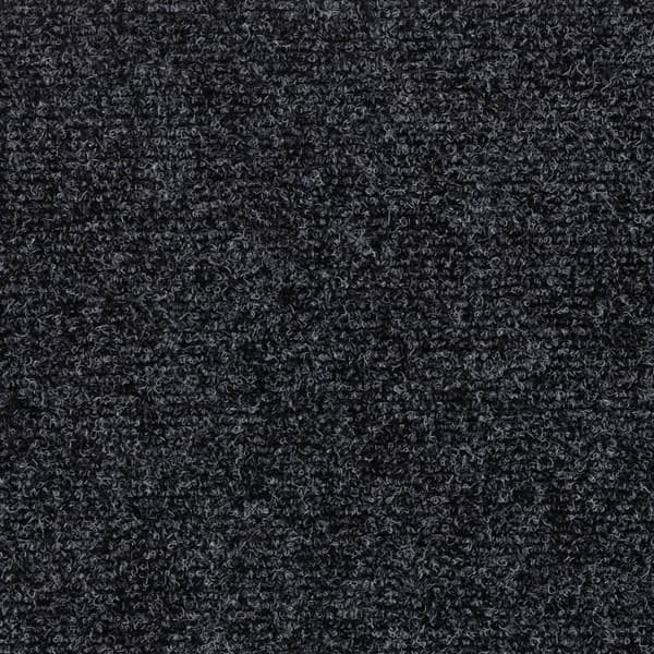 Trappmattor självhäftande 15 st 60x25 cm mörkgrå rektangulära