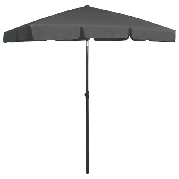 Strandparasoll antracit 180x120 cm