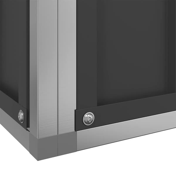 Voljär silver 211x207x212 cm stål