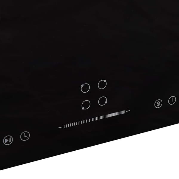 Induktionshäll med 4 plattor touchkontroll glas 77 cm 7000 W