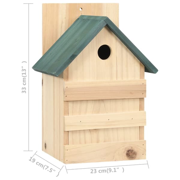 Fågelholkar 4 st 23x19x33 cm granträ