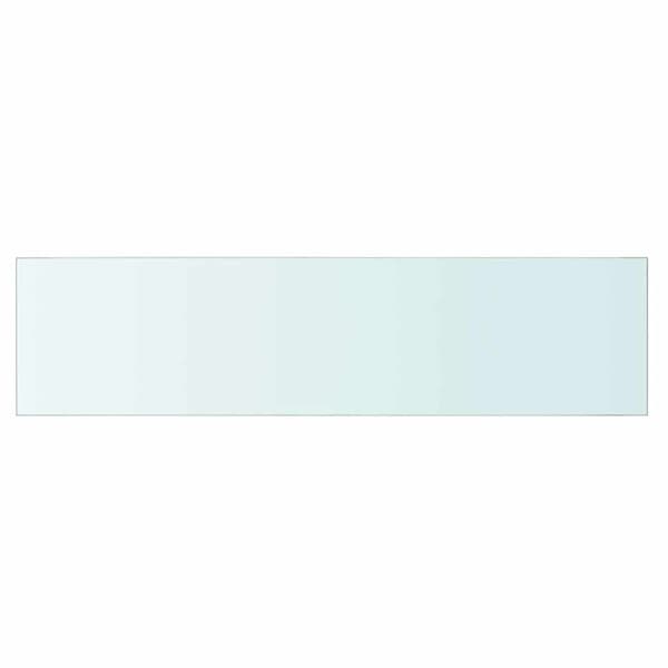 Hyllplan glas genomskinlig 80x20 cm