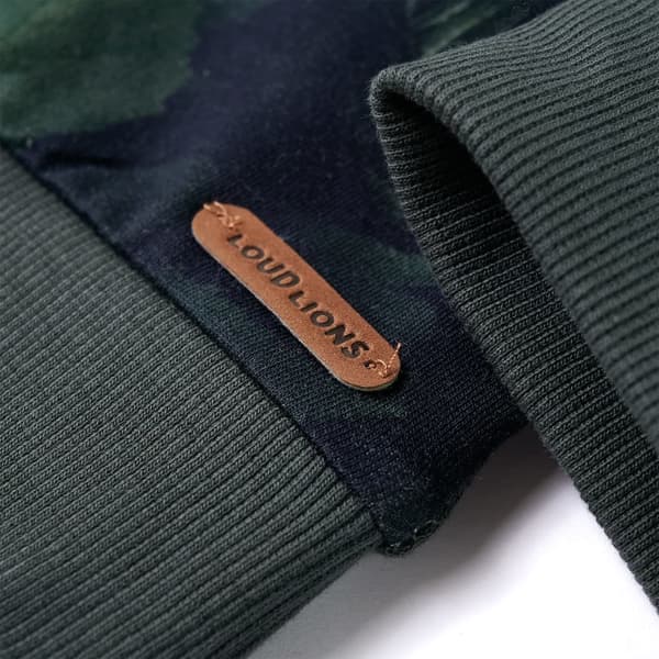 Barntröja mörk khaki 140