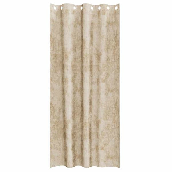 Sammetsgardiner 2 st Kräm 225 x 140 cm Sammet