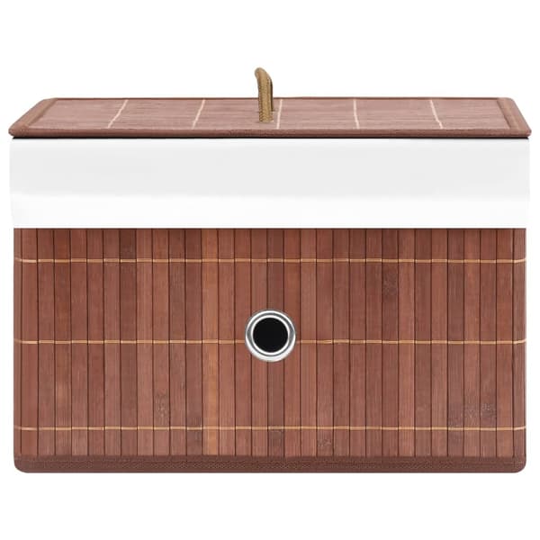 Förvaringslådor bambu 4 st brun