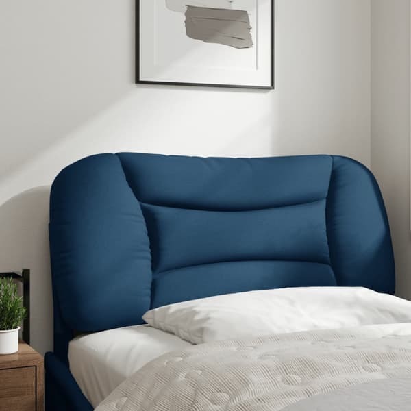 Headboard Cushion "Hvar" Blue 80 cm Fabric