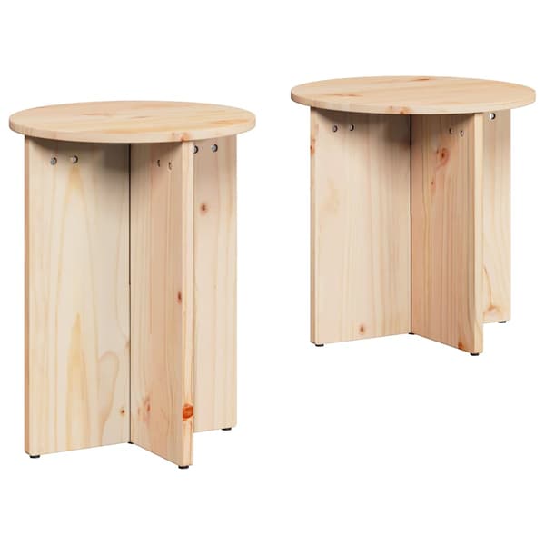 Kaffeebord 2 pcs Naturfärg
