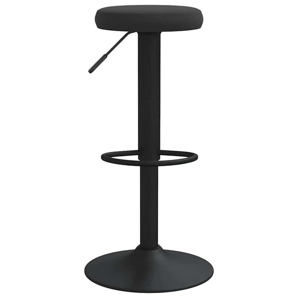 vidaXL Barstolar 2 st svart sammet