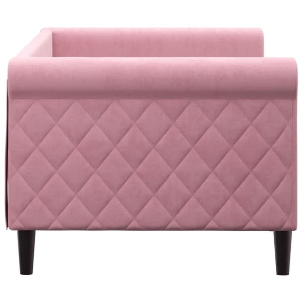 Dagbädd rosa 80x200 cm sammet