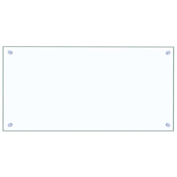 Stänkskydd transparent 80x40 cm härdat glas
