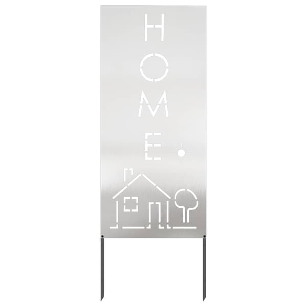 Trädgårds integritetsskärm Silver 50 x 140 cm Rostfritt stål
