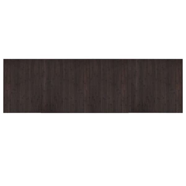 Matta rektangulär mörkbrun 60x200 cm bambu