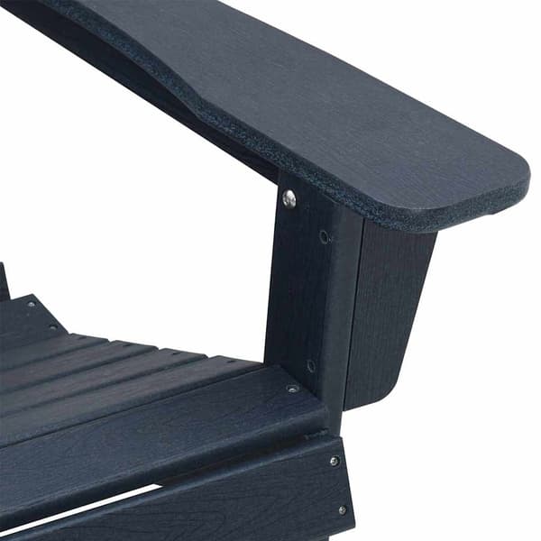 Trädgård Stol 3 pcs Marinblå polyeten