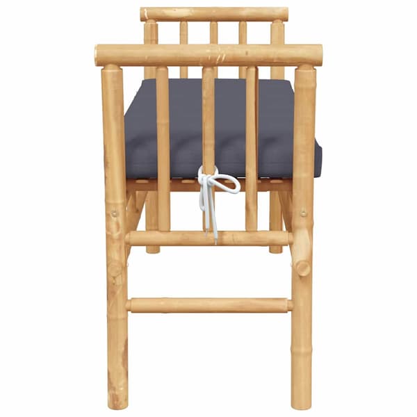 Trädgårdsbänk 2 -Seater 110 x 38 x 65cm Bambu Brun Rektangulär
