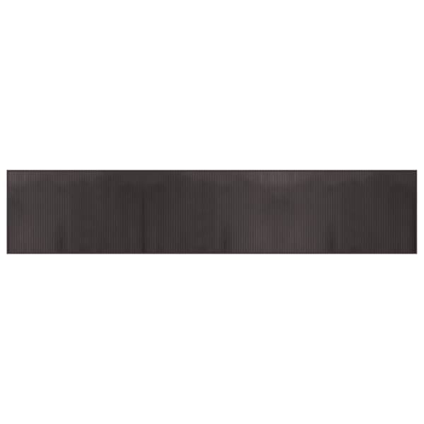 Matta rektangulär mörkbrun 60x300 cm bambu