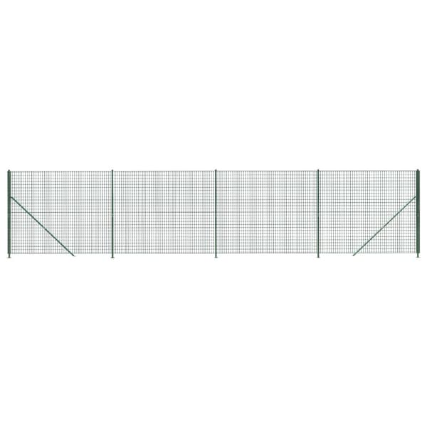 Stängsel med stolpsko grön 1,8x10 m