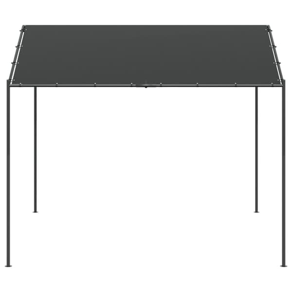 Paviljong antracit 3x3 m stål och tyg