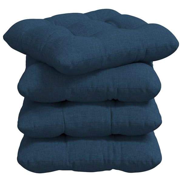 Sittkuddar 4 pcs Blå 40 x 40 x 12 cm tyg