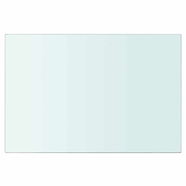 Hyllplan 2 st glas genomskinlig 30x15 cm