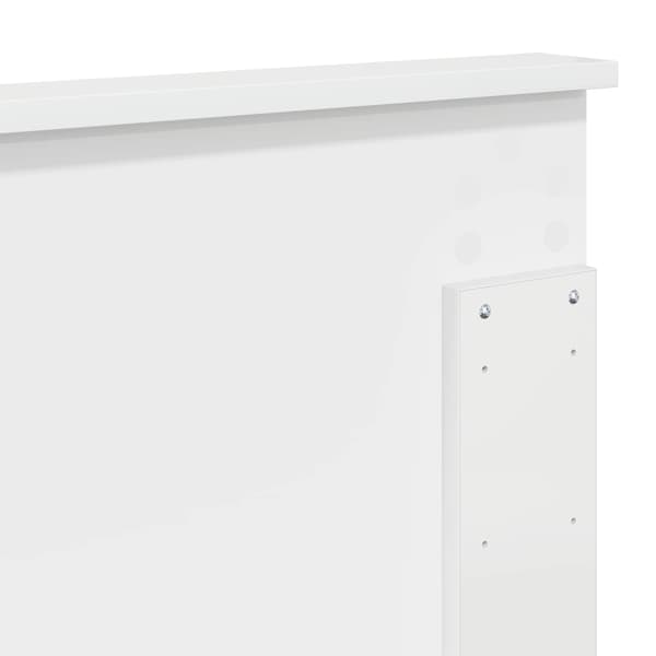 Huvudgavel Glansig Vit 100 cm Konstruerat trä