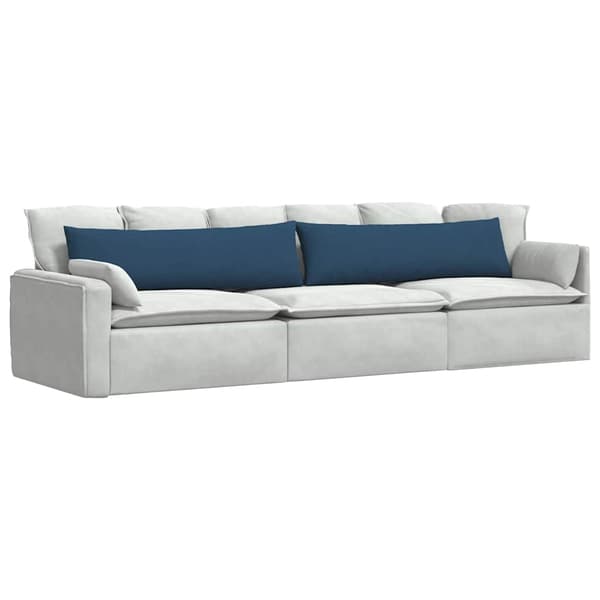 Sofakuddar 2 pcs Blå 145 x 40 cm tyg