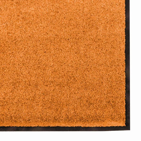 Dörrmatta Orange och Svart 120 x 300 cm 100% Polyamid
