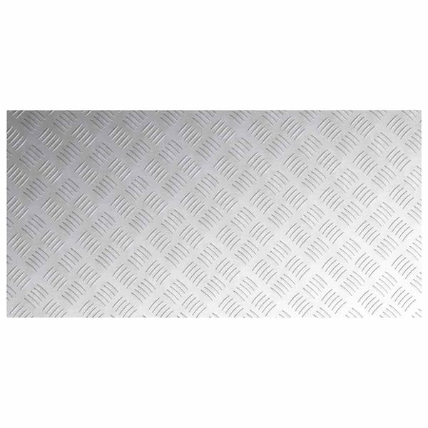 Trappsteg Rektangulär 2 pcs Silver 100 x 50 cm Aluminium