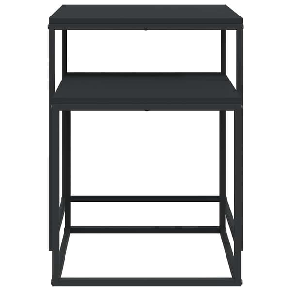 Satsbord 2 st konstruerat trä och metall