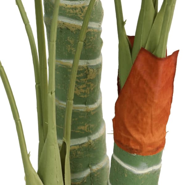 Konstväxt palm med 3 stammar grön 120 cm PP