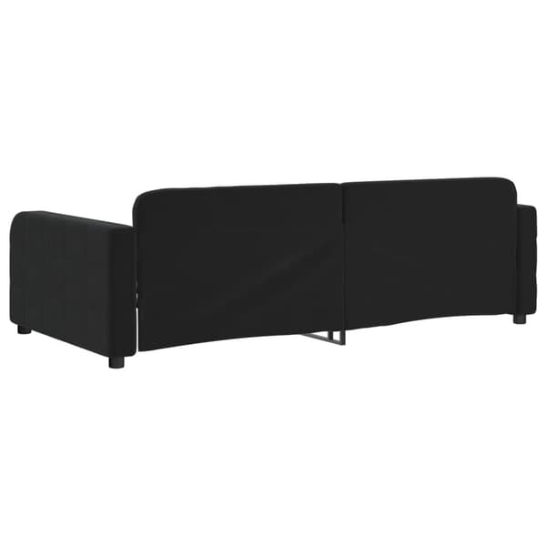 Dagbädd svart 100x200 cm sammet