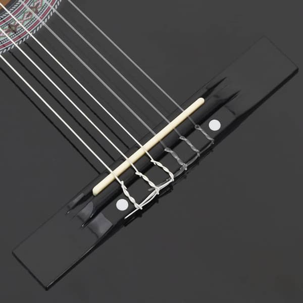 Westerngitarr med cutaway 6 strängar svart 38"