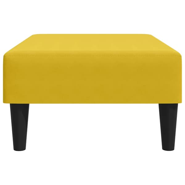 Fotpall Gul 77x55x31 cm sammet