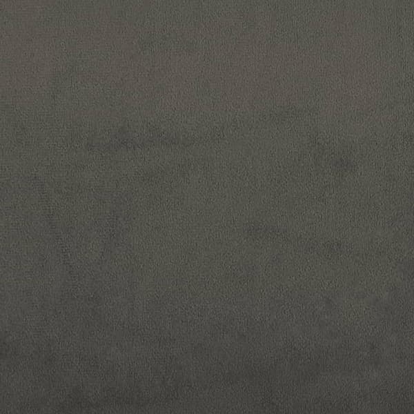 Ramsäng med madrass mörkgrå 180x200 cm sammet