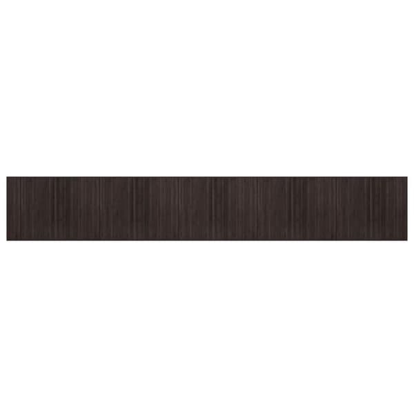 Matta rektangulär mörkbrun 80x500 cm bambu