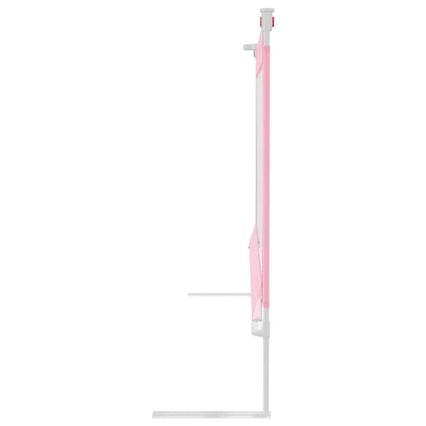 Sängskena för barn rosa 150x25 cm tyg