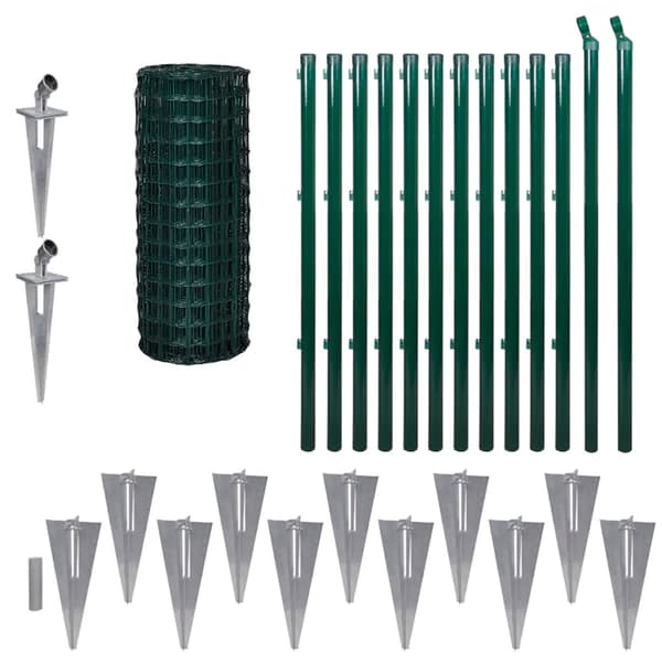 Eurofence stål 25x1 m grön