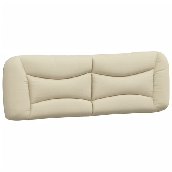 Headboard Cushion "Hvar" Cream 160 cm Fabric