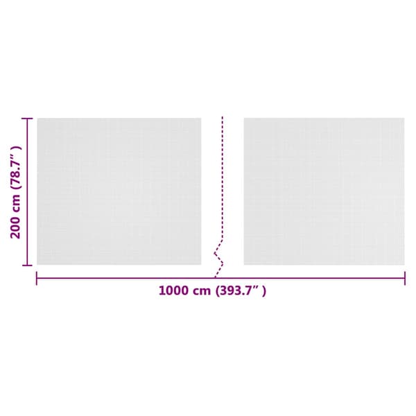 Insektsnät Vit 2 x 10 m polyeten