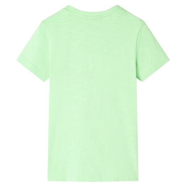 T-shirt för barn neongrön 128