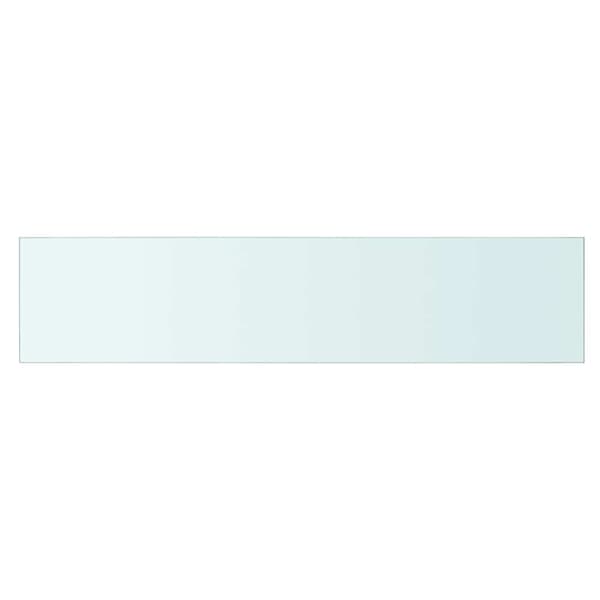 Hyllplan 2 st glas genomskinlig 90x20 cm