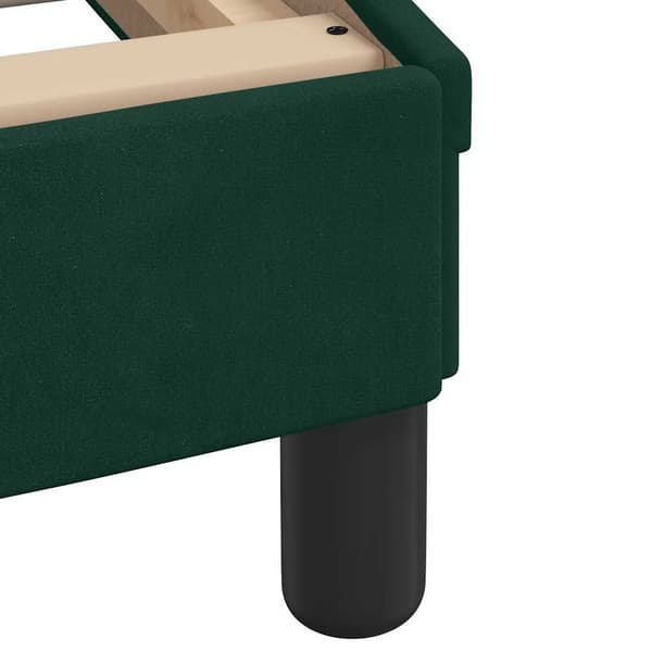Bed Frame "Dover" Dark Green 100x200 cm Velvet
